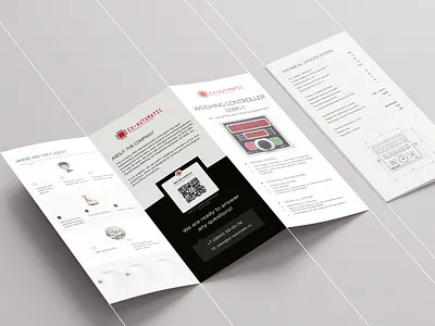 Leaflet Ex-automatic automation booklet branding brochure cards corporate graphic design leaflet table tech
