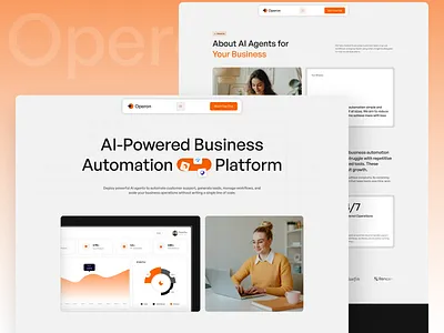 AI Agents for Business (SaaS) Website Landing Page ai agents ai business solutions ai for business ai powered business ai saas ai solutions ai technology automation platform automation saas business ai platform. business automation business saas digital transformation modern saas design saas landing page tech landing page