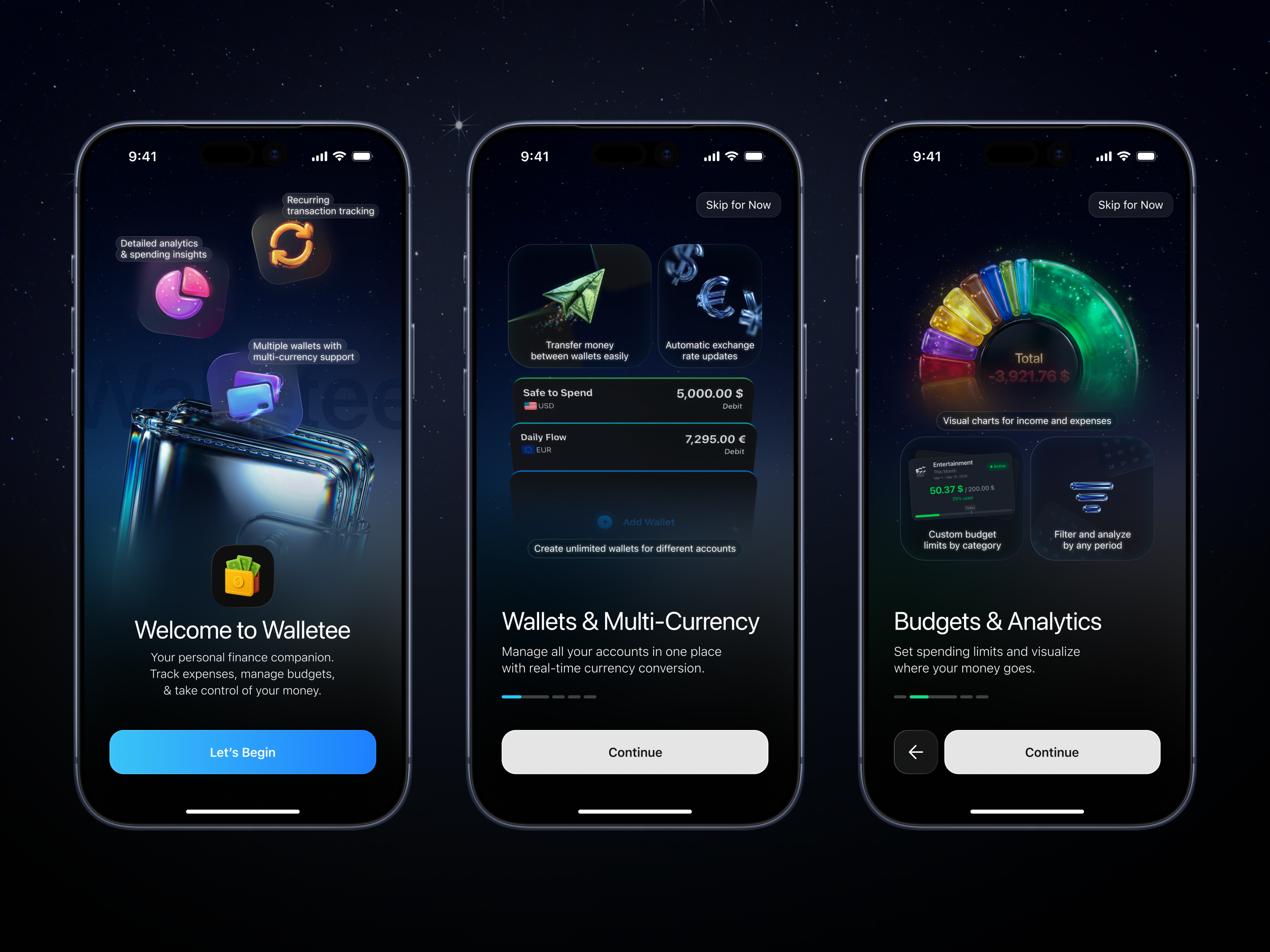 Finance Tracker App Onboarding