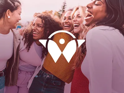 Women's Giving Circle branding butterfly circle community donation empowerment female feminine flight give giving logo money pattern person pink purse w woman women