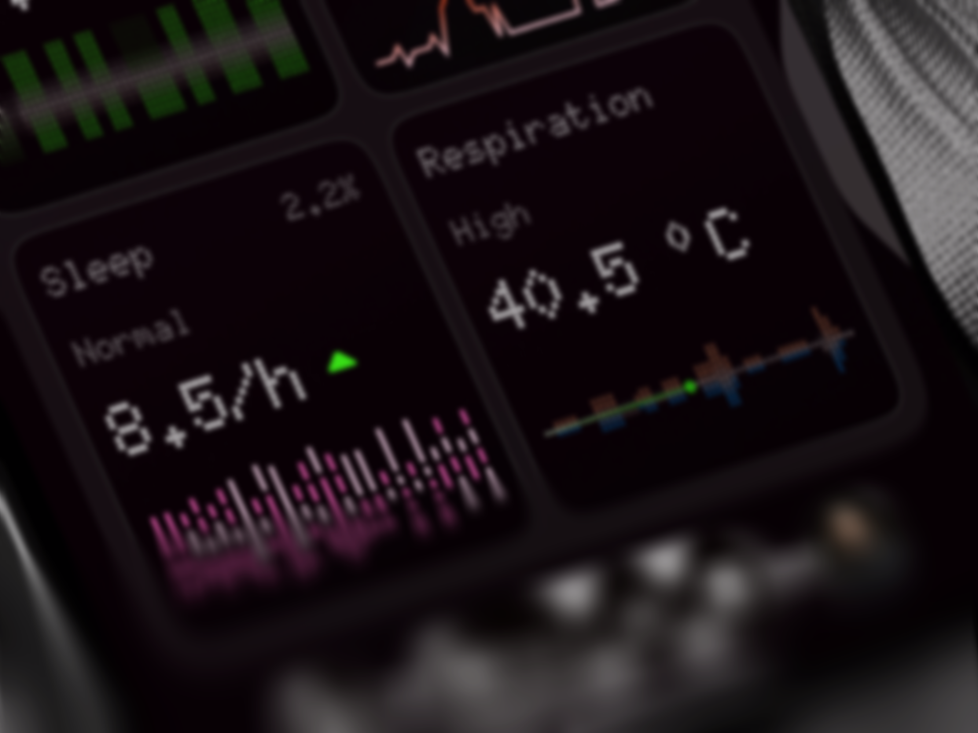Mobile App - Smart Ring Health Tracking UI