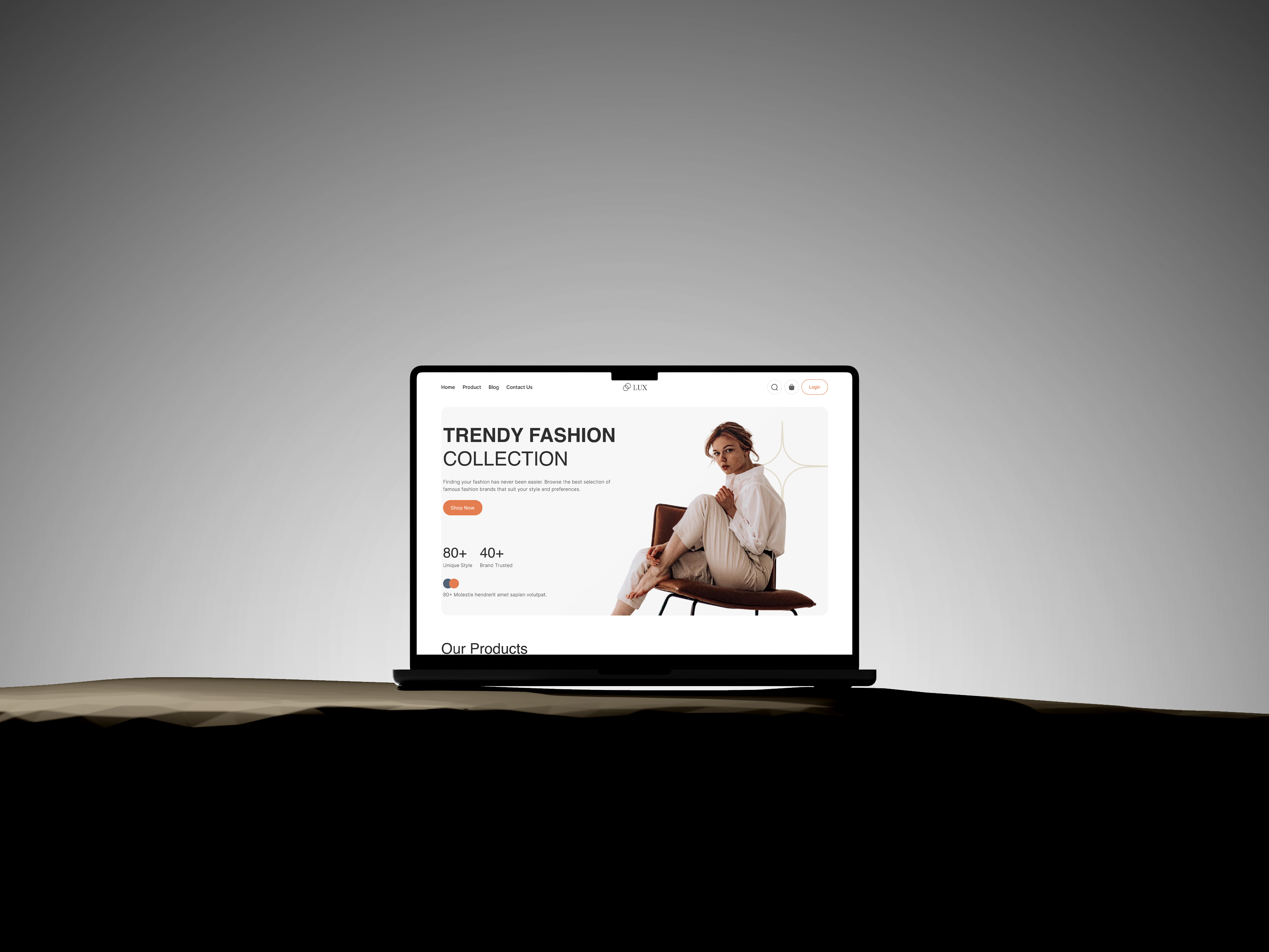 Fashion eCommerce Website UI | Clothing Store Landing Page