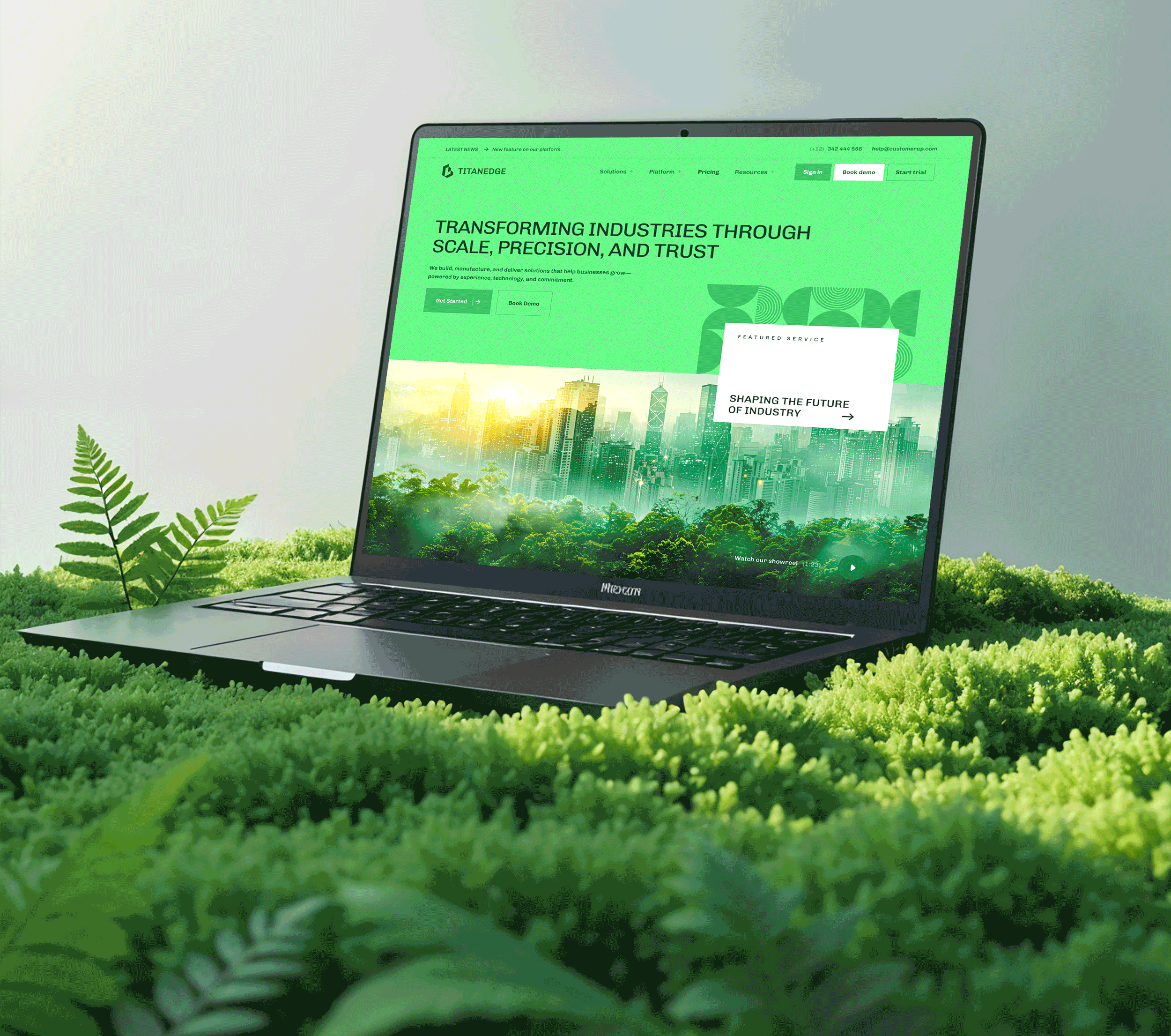 Green City (Real-Estate) Website UI/UX Design landing page design modern website real estate website samero ui ui design website website design