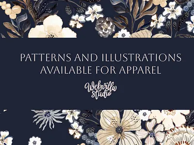 Patterns and Illustrations branding design fabrics flowers illustration seamless pattern vector watercolor