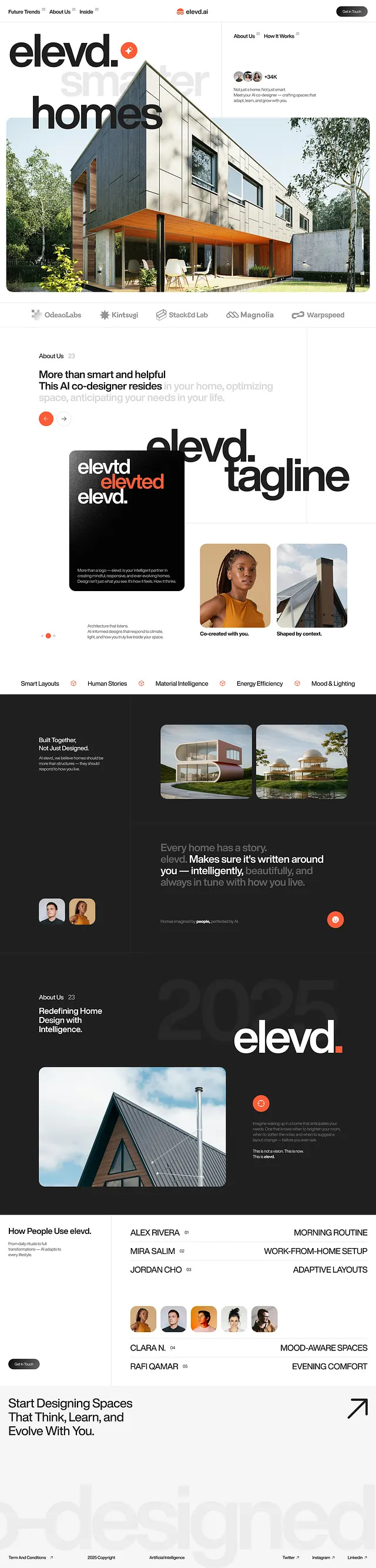 Landing Page - Elevd.AI