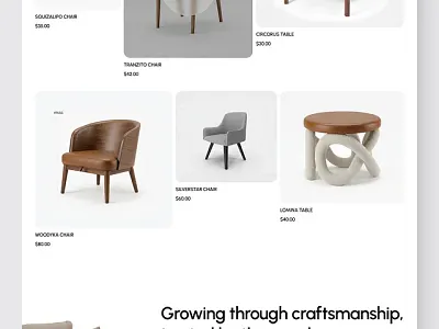 Furniture E-commerce Website - Homiga branding design ecommerce graphic design landing page ui ux web wesbite