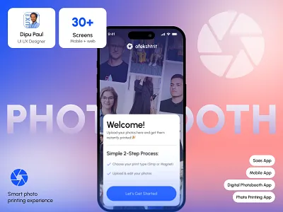 Ofekshtrit — Photo Printing App dashboard desktop app instant print photo app photo editing app photo lab photo magnet photo print photo printing photo product photobooth photostrip print app print design print service print soluation print system product design saas web app