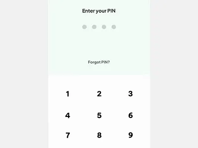 Input PIN & Number Pad - Micro Interaction app figma interaction microinteraction mobile protopie ui uidesign userexperience