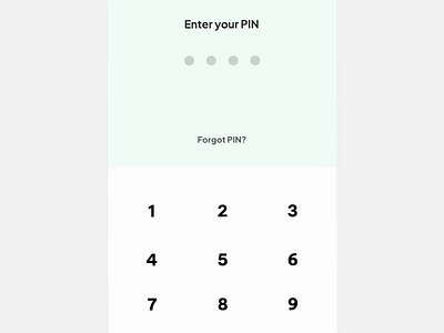 Input PIN & Number Pad - Micro Interaction app figma interaction microinteraction mobile protopie ui uidesign userexperience