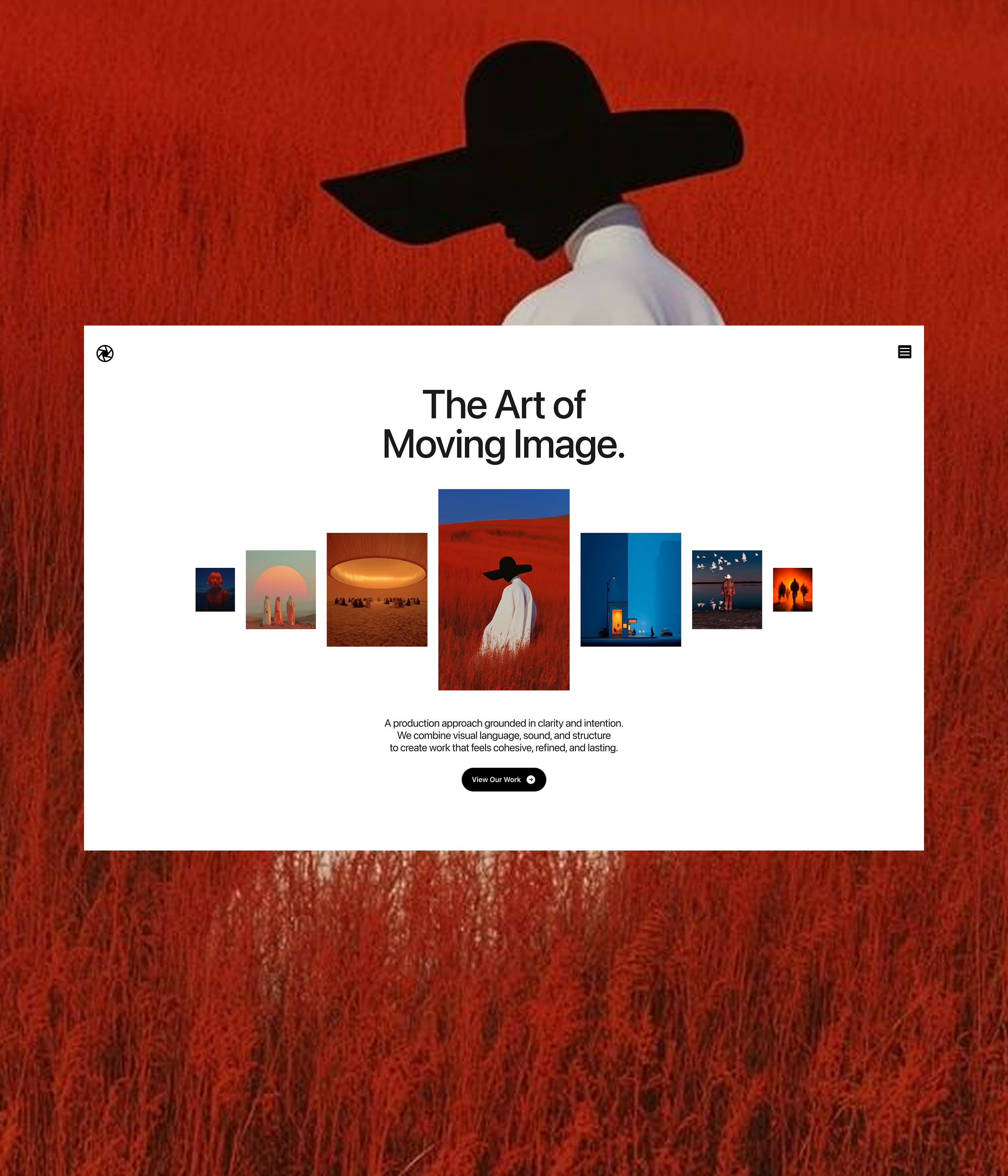 Editorial Project and hero section for production/film studio architecture design agency ecommerce editorial website emon hasan fashion film filter furniture interior website landing page luxury websiye minimal modern portfolio website production website project layout real estate website studio web design