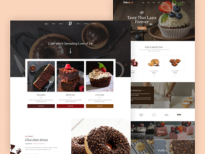 Cake & Bakery Website Template - Bakerfresh shop