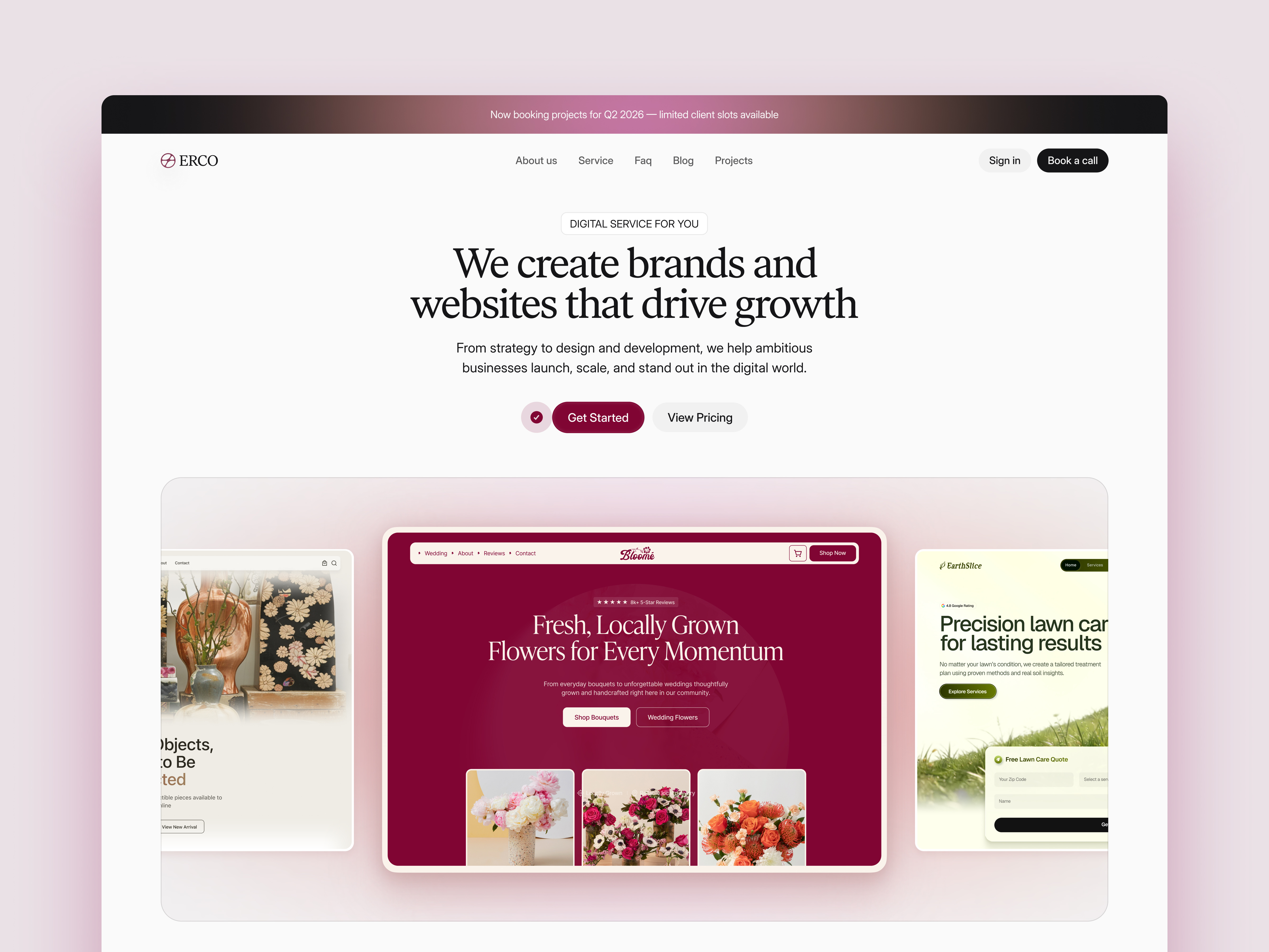 Digital Agency Website Hero Section Design agency website design design inspiration digital agency hero design hero section interface landing page product design saas design startup website trending ui ui design web app web design website design website redesign wingly