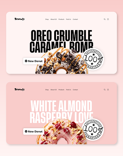 Donut Website Design