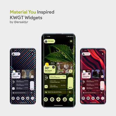 Material You Inspired KWGT Widgets android design kustom kwgt material material you widgets