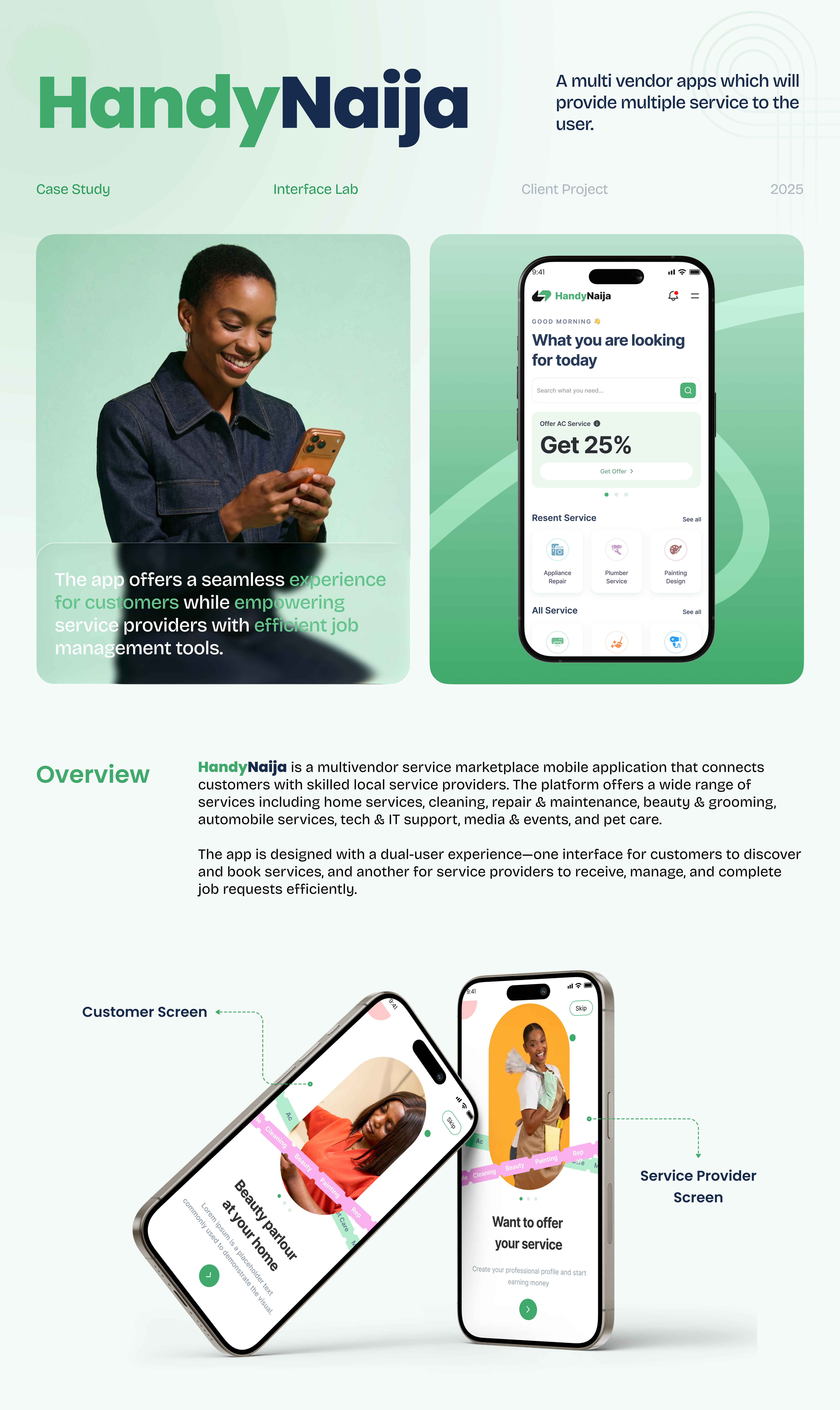 HandyNaija - Design a Trusted Home Service Marketplace design figma design graphic design logo mobile app ui