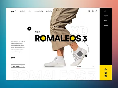 Sneaker Product Landing Page UI | Nike-Inspired eCommerce Design branding ui conversion design creative layout digital experience ecommerce landing page fashion ecommerce modern web design product landing page product page ui product showcase shopify shopify landing page shopify website design sneaker ui design sportswear website startup design ui ux designer user interface web design web design services