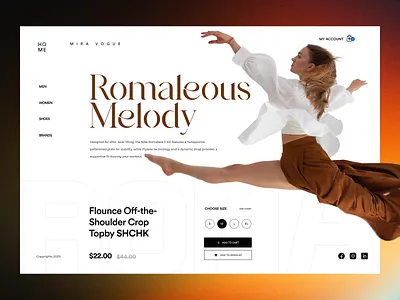 Fashion eCommerce Landing Page UI | Editorial Brand Experience D branding ui clothing website design conversion design creative layout digital experience ecommerce ux editorial web design fashion ecommerce ui lifestyle brand design modern landing page portfolio design product landing page product page product showcase shopify ui ux designer user interface web design services