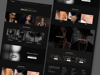 Jewellery Website landing page design figma jewellery jewellery website landing page modal ui ux website