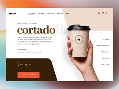 Coffee Brand eCommerce UI | Modern Beverage Product Page Design beverage website design branding ui cafe website design clean web design coffee ecommerce ui conversion design digital product experience ecommerce ecommerce experience food brand ui homepage landing page landing page ui modern ecommerce ui product page design product storytelling shopify ui ux designer web design services website