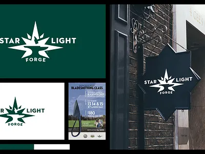 Starlight Forge Branding brand design brand studio branding brian white graphic design illustration logo design logos