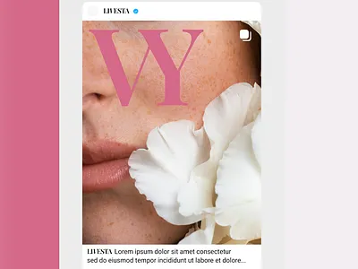 LOGO I SociaL MEDIA VISUAL beauty branding cosmetic graphic design logo logodesign pink social visual