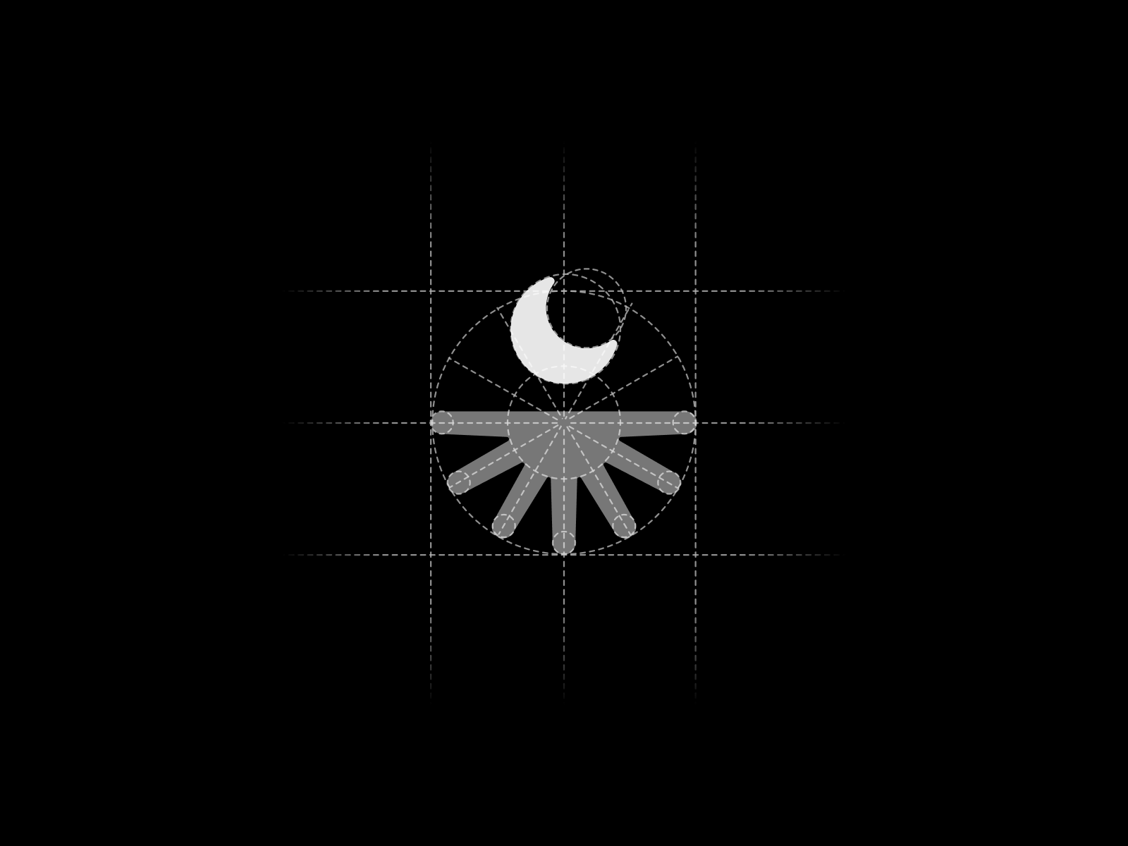The Call of the Crescent app branding crescent graphic design illustration innerlight light logo moon muslim prayer ui