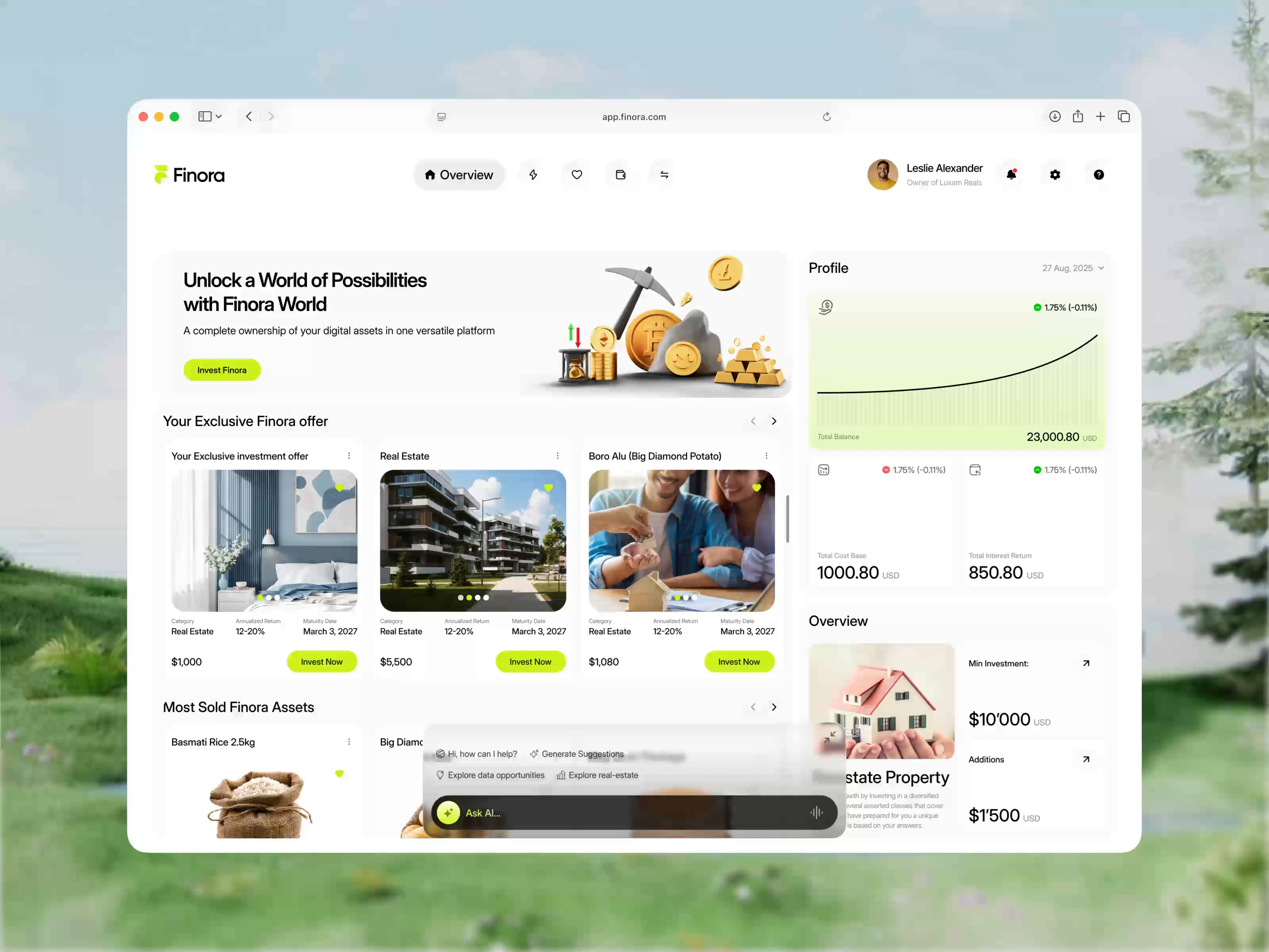 Example of Ai Saa S Product UI/UX Design