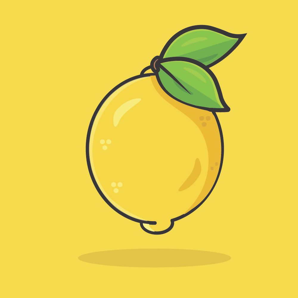 Lemon adobe illustrator design illustration