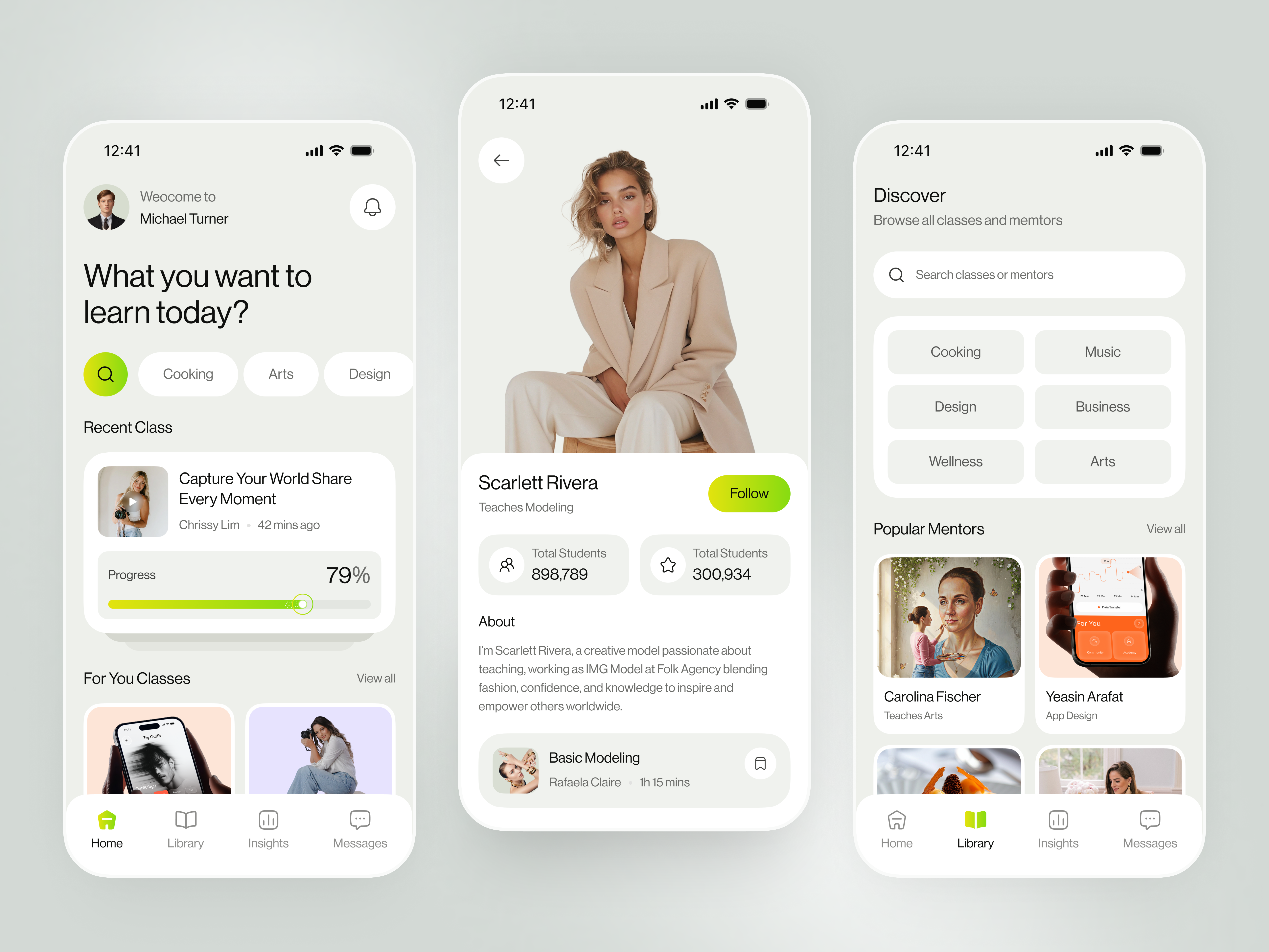 E-Learning Mobile App UI Design - Online Course Platform UX app design case study design e learning edtech education app learning dashboard mentorship app mobile mobile app mobile app design mobile ui online course online learning product design saas design user experience