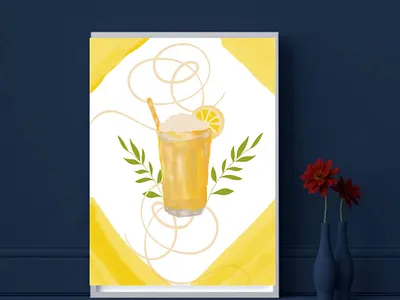 Lemon Milkshake in Interior Scene | Lifestyle Illustration advertising concept beverage design cafe interior commercial art cozy aesthetic creative design digital illustration drink scene environment design food branding food illustration freelance illustrator interior illustration lemon milkshake lifestyle art modern illustration portfolio product scene realistic rendering visual storytelling