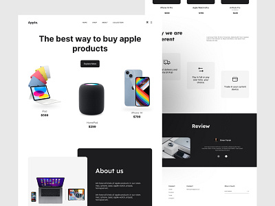 Digital product e-commerce website apple store design digital gadget digital product website e commerce shop e shop ecommerce website home page landing page ui user interface ux web page