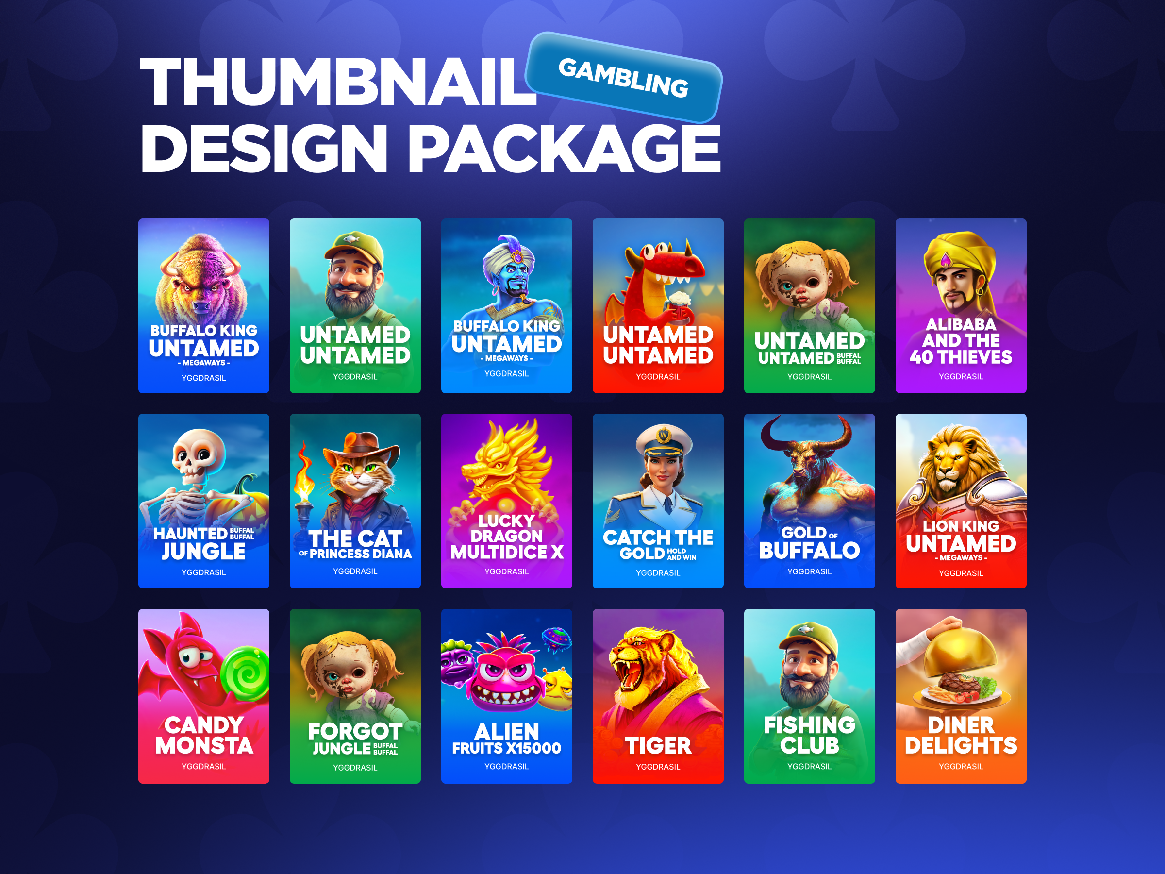 Example of Casino Games Thumbnails