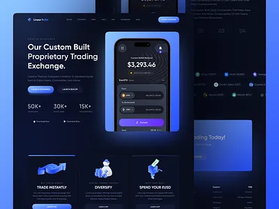 Crypto Exchange UI Design blockchain design crypto crypto exchange crypto exchange ui dark ui defi ui fintech ui product trading platform web web3 design