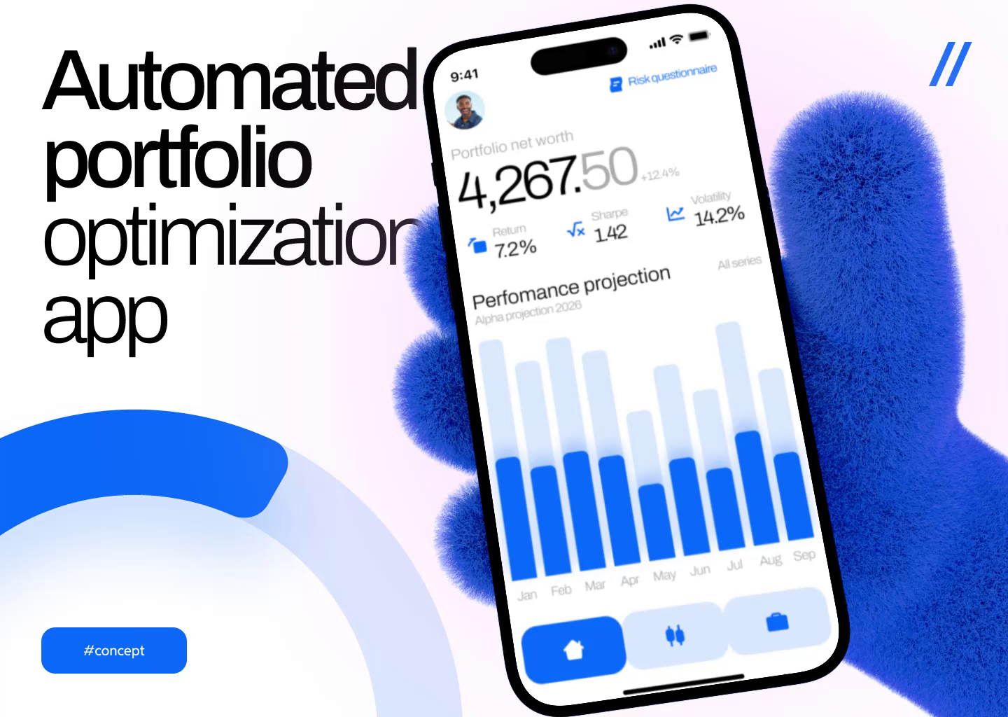 Investment Management Mobile iOS App Design