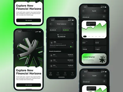 Fintech Mobile App that makes investing effortless app finance app fintech fintech app fintech mobile app invest investment app mobile app design real estate trading mobile app uiux user experience
