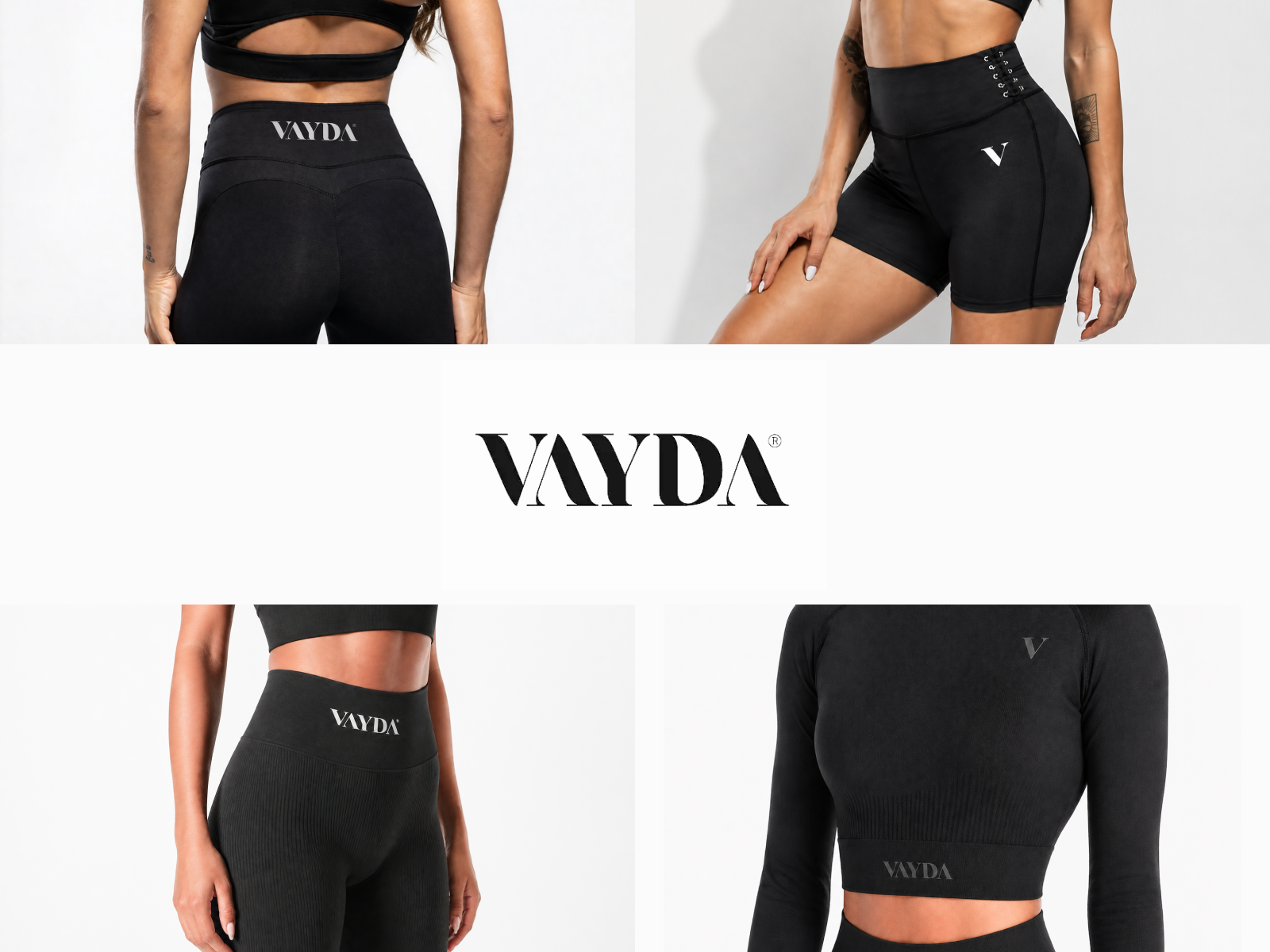 Vayda Apparel Brand Identity ai athlets clothing brand fashion female fit fitness graphic design logo women apparel women fitness