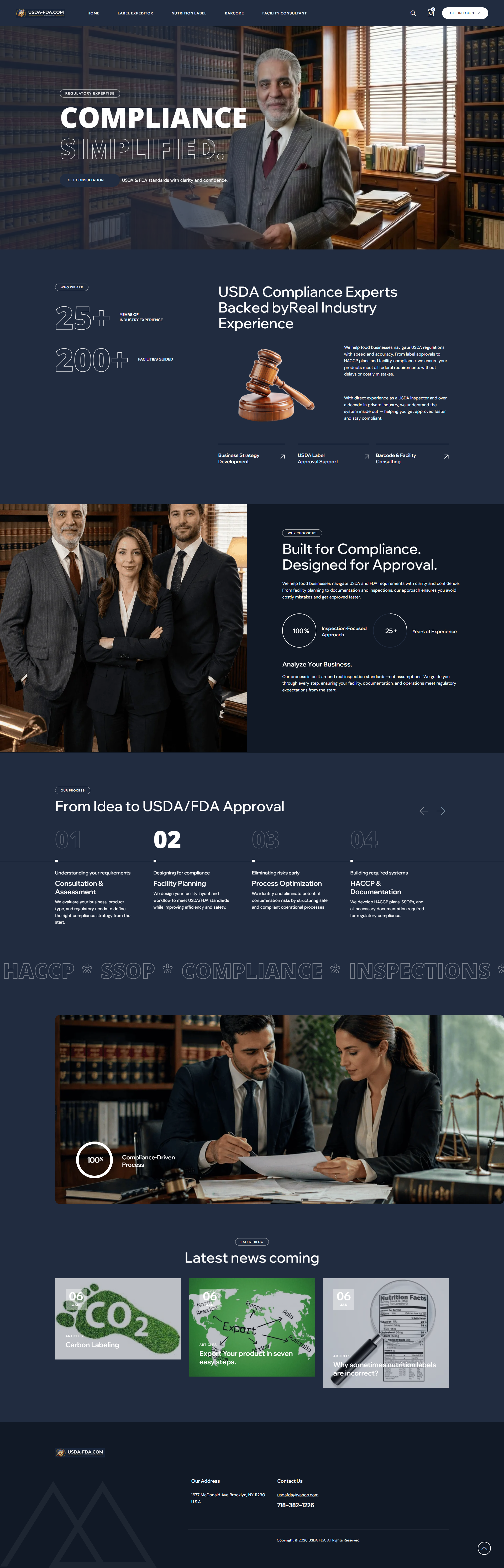USDA / FDA Approval Website website