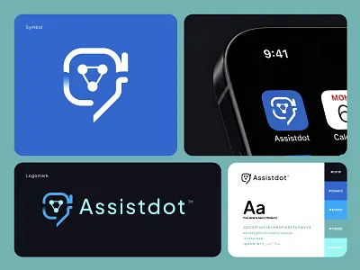 AI Chatbot Logo Design | Assistdot SaaS Tech Branding ai branding ai logo app icon design brandidentity branding chatbot design chatbot logo creative logo digital brand logo logodesign logomark logotype minimal logo modern logo saas branding startup branding tech branding tech logo visual identity