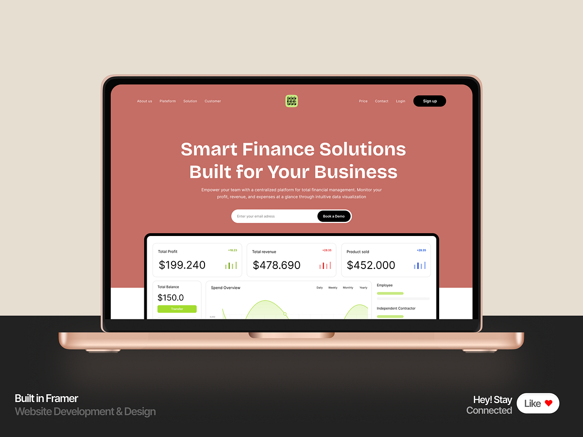 Smart Finance Solutions | Landing Page | Made in Framer 🚀