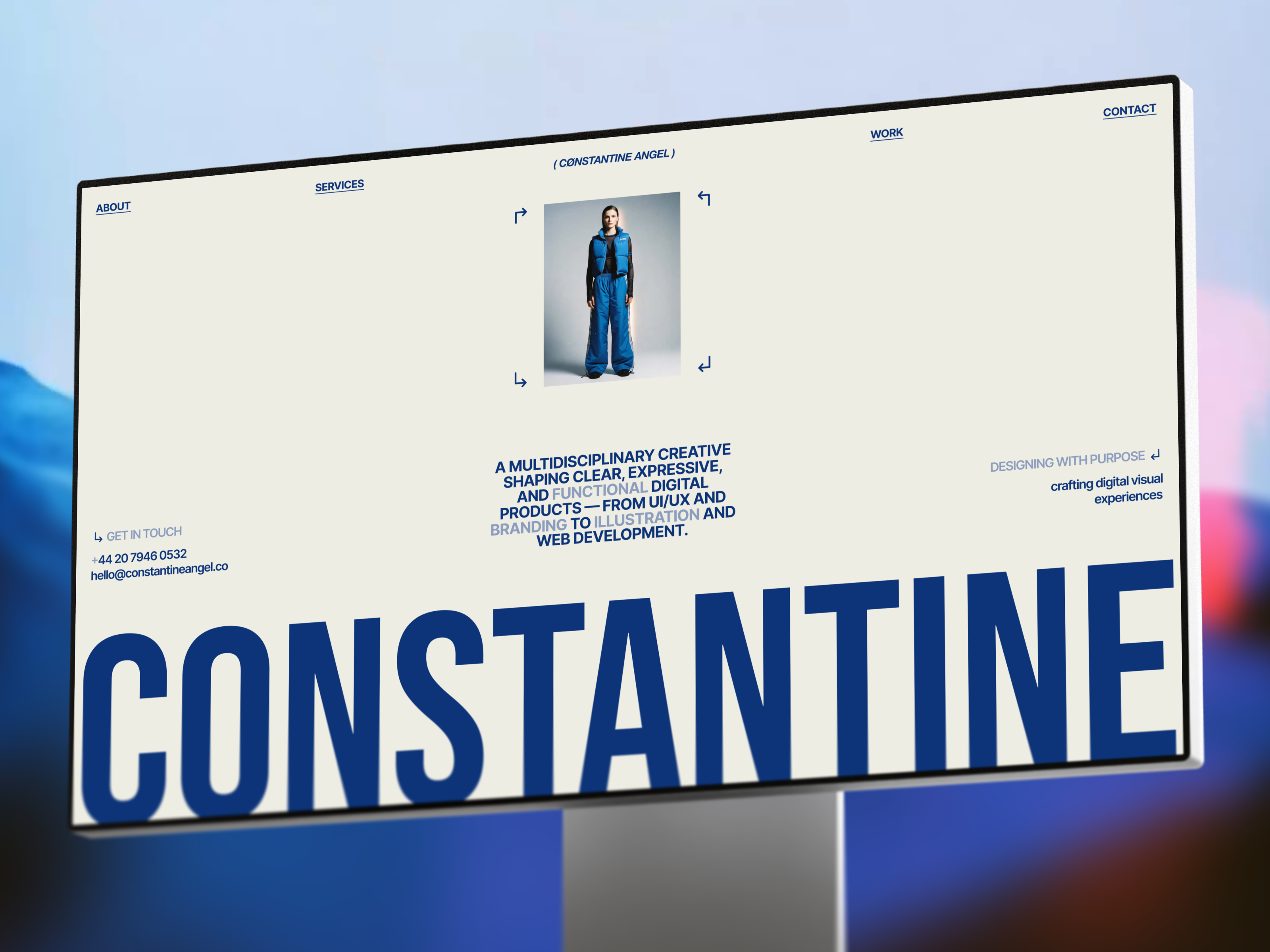 Constatine - Portfolio/Agency Website agency website framer framer template free framer template free portfolio landing page marketing website portfolio website ui web design website design