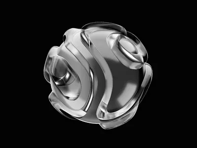 Abstract Looping 3D Animation 3d 3d animation abstract branding circular dark dark background greyscale loop animation looping animation motion graphics slow motion sphere