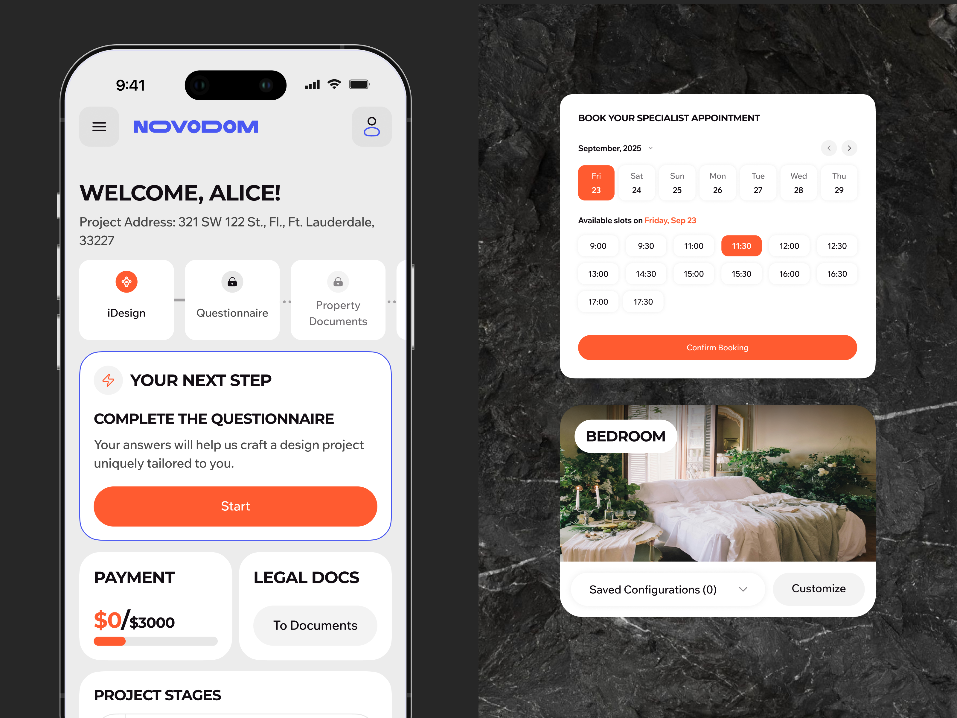 Example of Prop Tech App Design