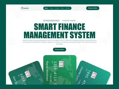 SaaS Landing Page Design UI/UX landing page ui landing page ui ux management app mobile app design saas fintech website saas landing page saas landing page design saas web design saas website design web app design web design landing page