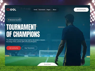 Goal — Sports Live Streaming Website Design branding design framer graphic design illustration logo ui web design webflow website design