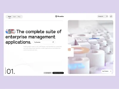 Product Company Website UI 3d agency application development digital product ecommerce enterprise landing page management medical minimal online product saas service startup tech ui ux web design website