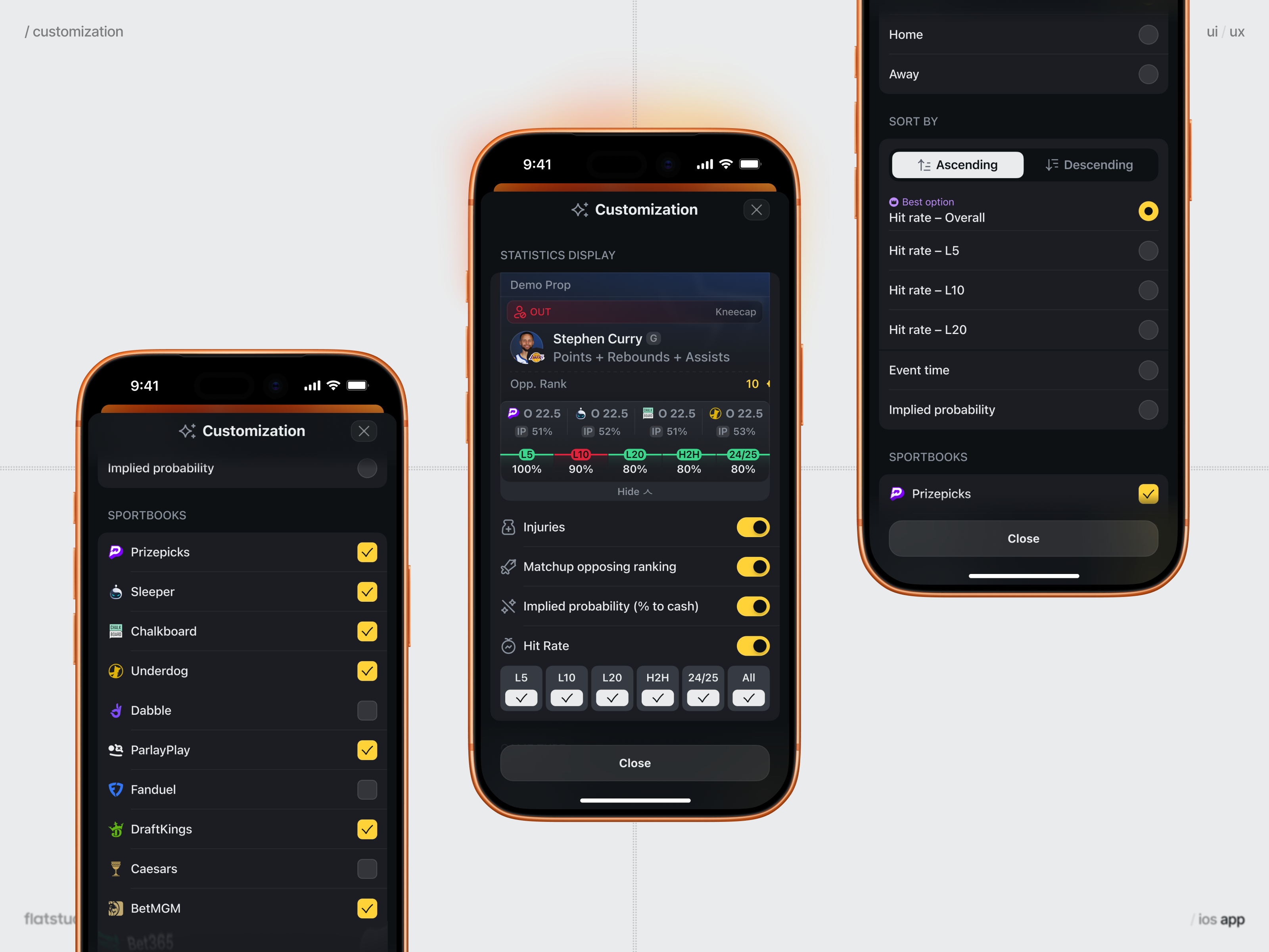 StatKing App: Customization