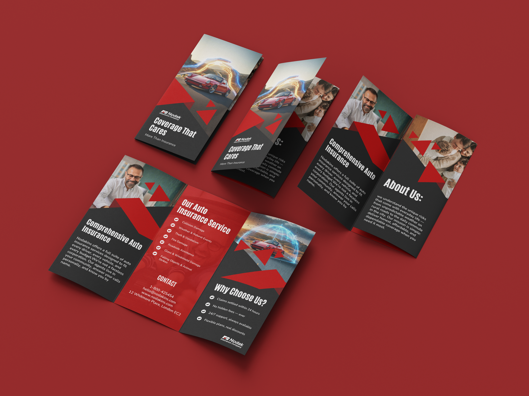 Comprehensive Auto Insurance Tri-Fold Brochure Design advertisingdesign brandidentity branding brochuredesign businessbrochure cleandesign companyprofile corporatedesign graphicdesign illustratordesign insurancedesign layoutdesign marketingmaterials modernlayout photoshopdesign printdesign printmedia professionaldesign trifoldbrochure typography