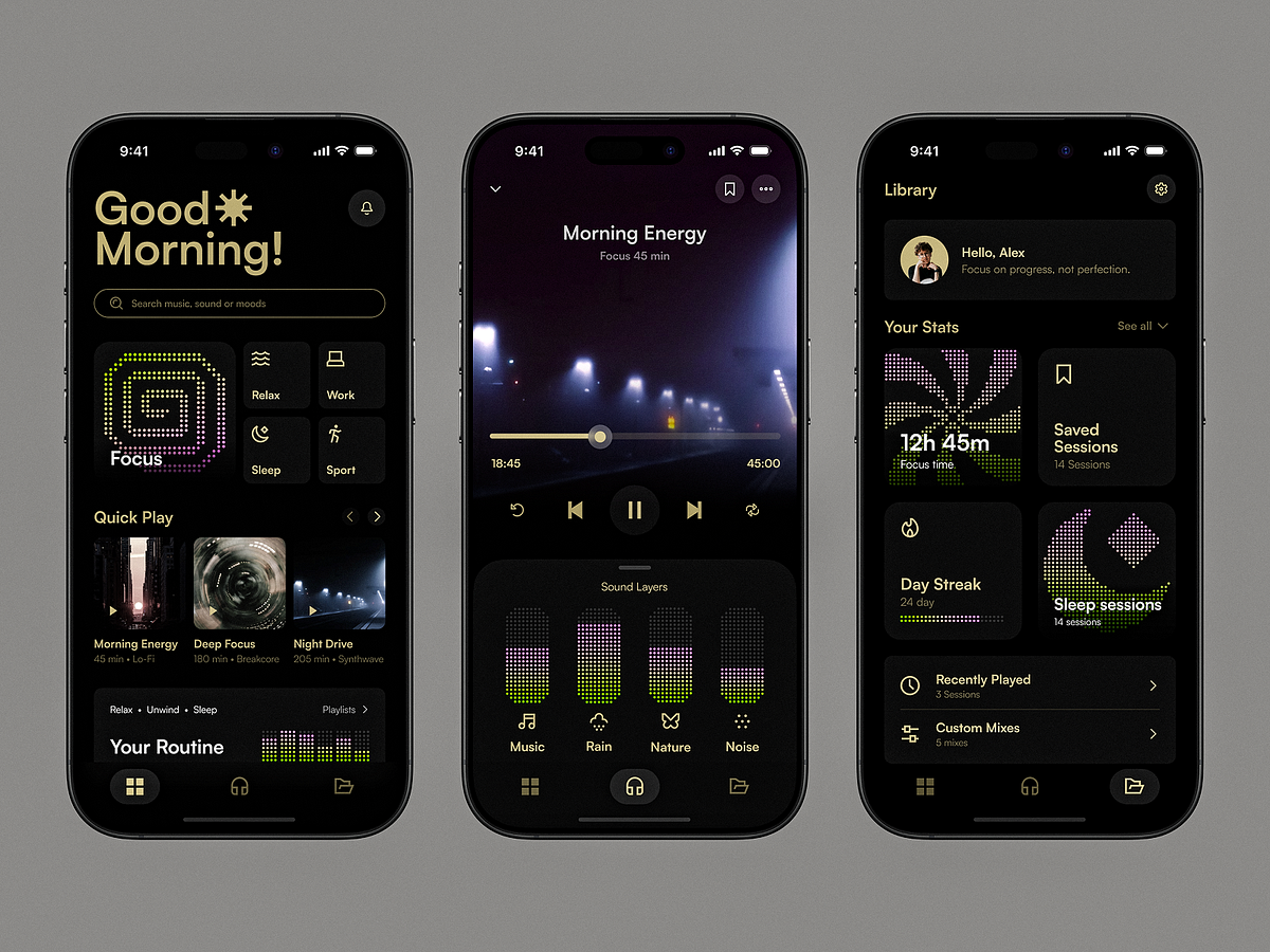 AI-Powered Focus, Sleep & Relaxation App