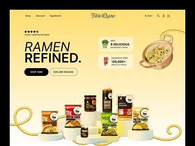 Ramen Refined | E-commerce Product Website Design e commerce e commerce product e commerce product website ecommerce ecommerce landing page ecommerce product page ecommerce website home page landing page product page product showcase product website shopify shopify store shopify store design shopify website ui design web design website design woocommerce