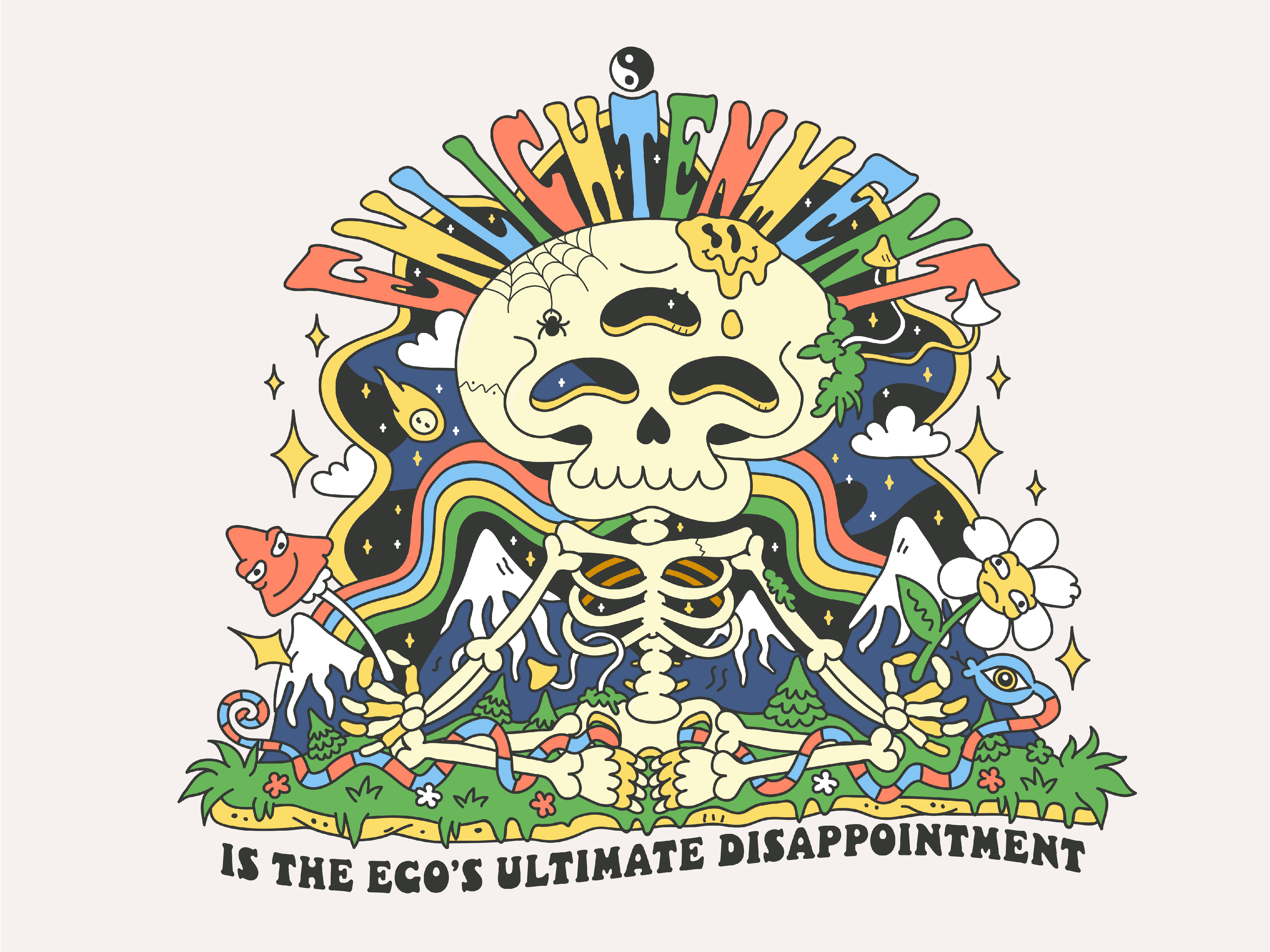 Example of Streetwear T Shirt Illustration